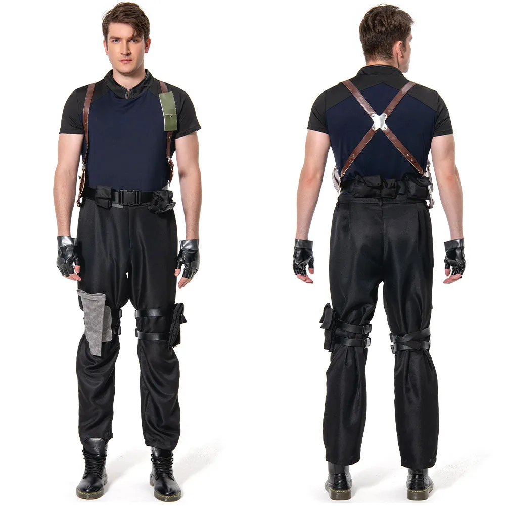 Resident Evil 4 Remake Leon S.Kennedy Cosplay Costume Outfits Halloween Carnival Suit