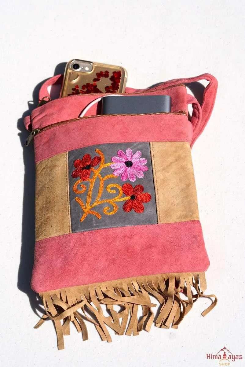 Side Bag with Flower