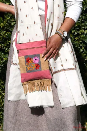 Side Bag with Flower