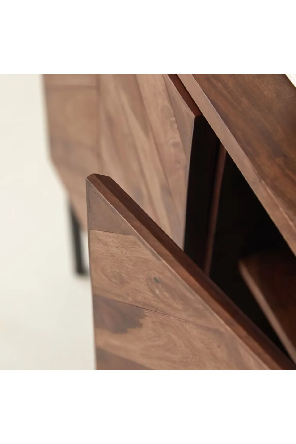 Solid Sheesham Chevron Vanity Unit | Tikamoon Ismaël