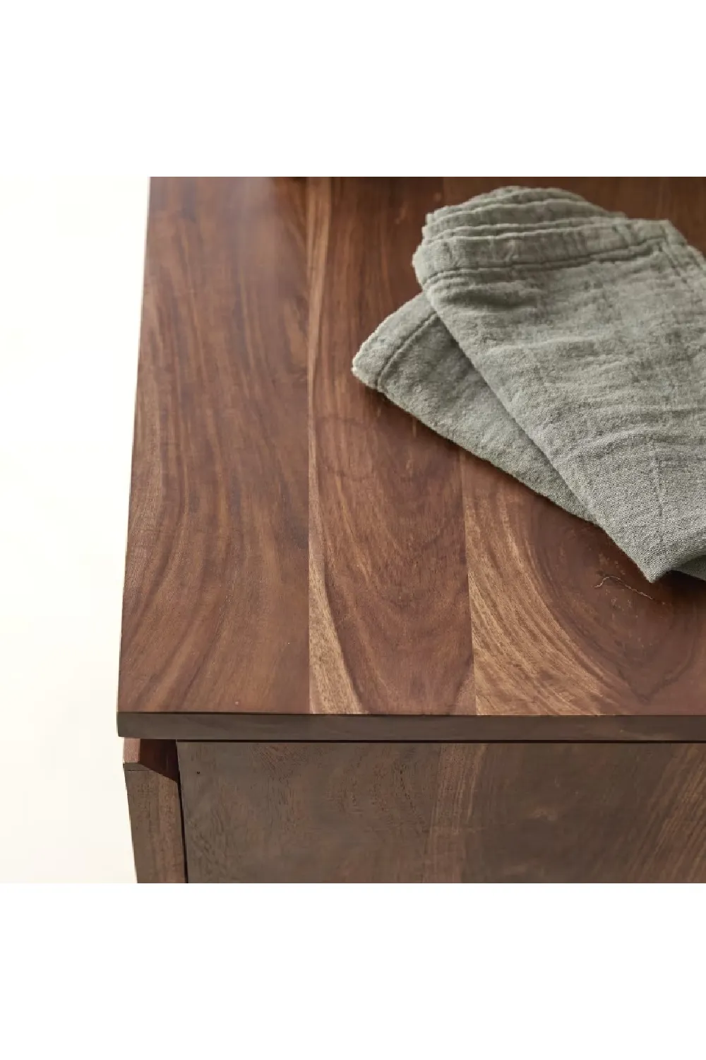 Solid Sheesham Chevron Vanity Unit | Tikamoon Ismaël