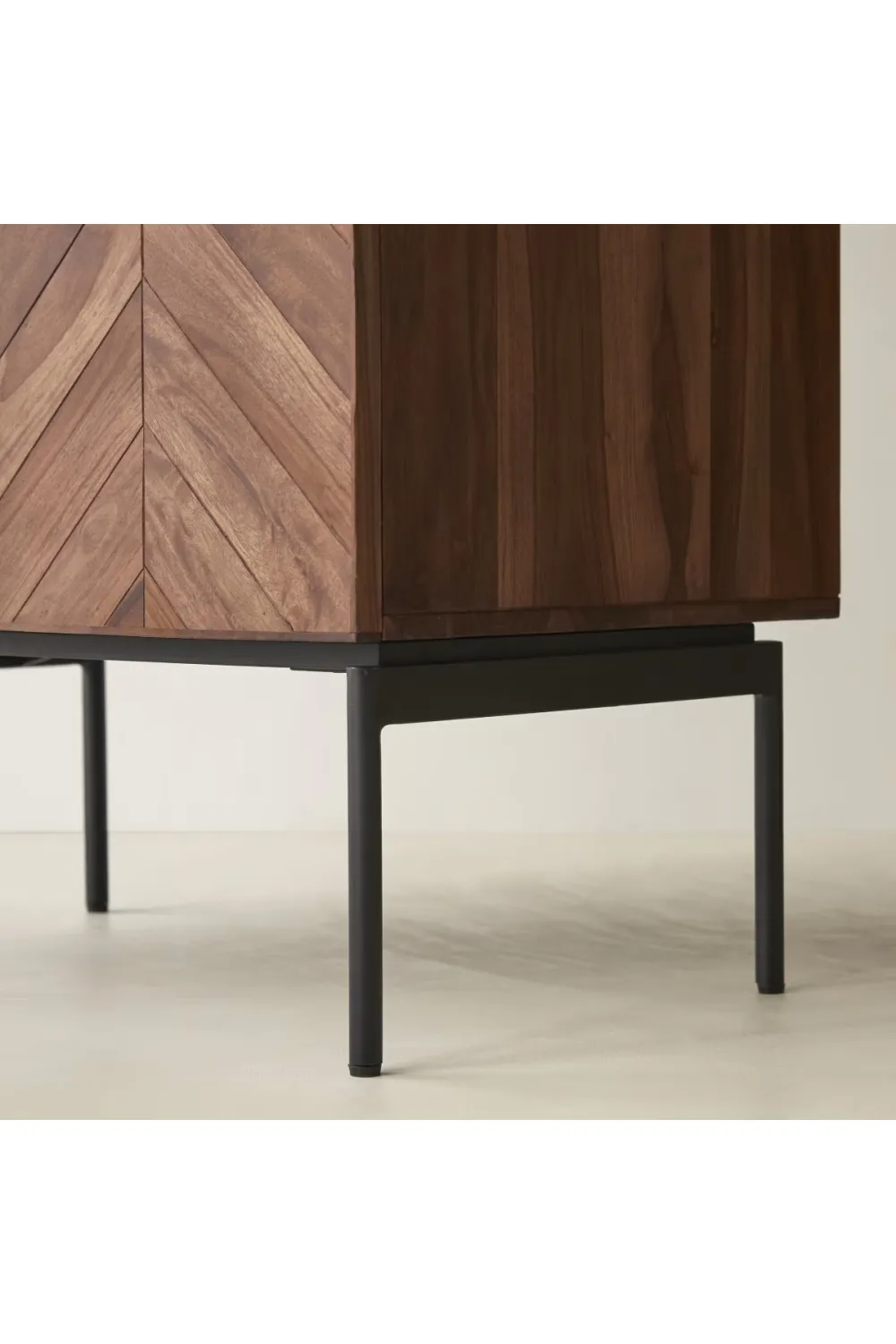Solid Sheesham Chevron Vanity Unit | Tikamoon Ismaël