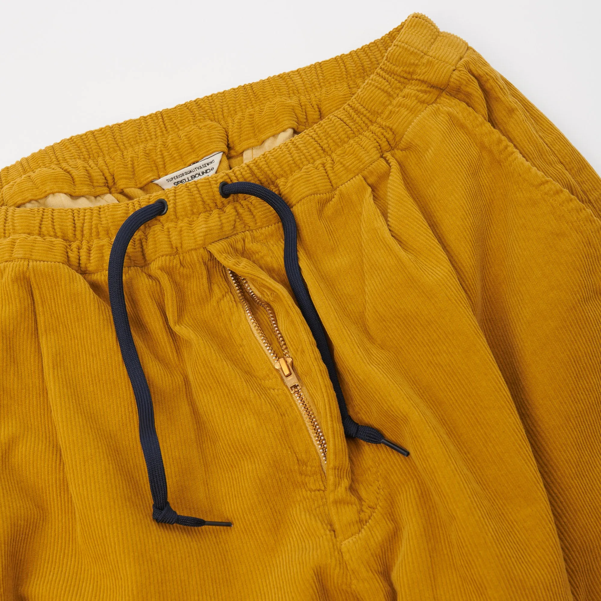 Spellbound 43-826H Corduroy Wide Tapered Trouser - Mustard