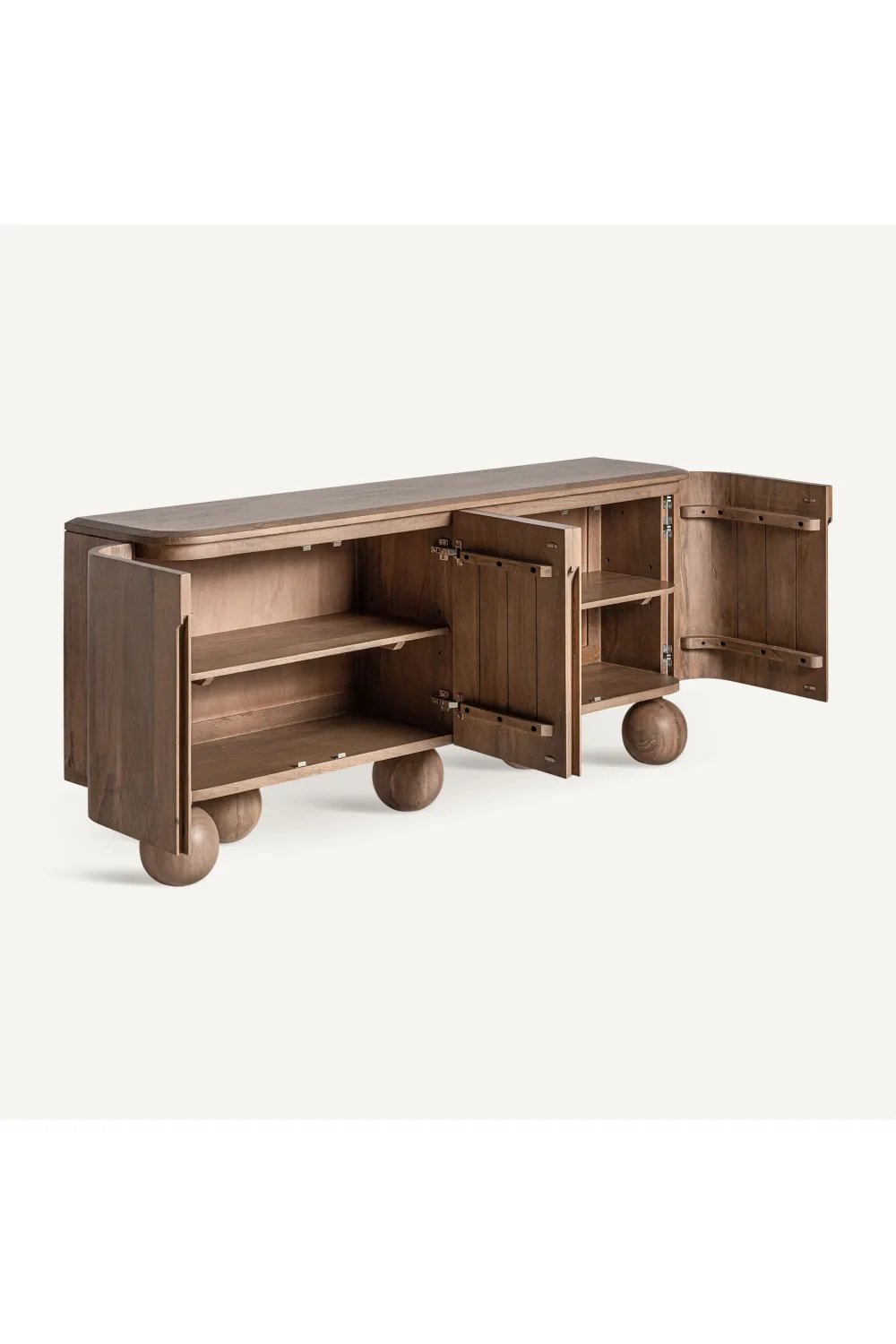 Sphere-Legged Wooden Sideboard | Vical Home Bocksberg