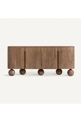 Sphere-Legged Wooden Sideboard | Vical Home Bocksberg