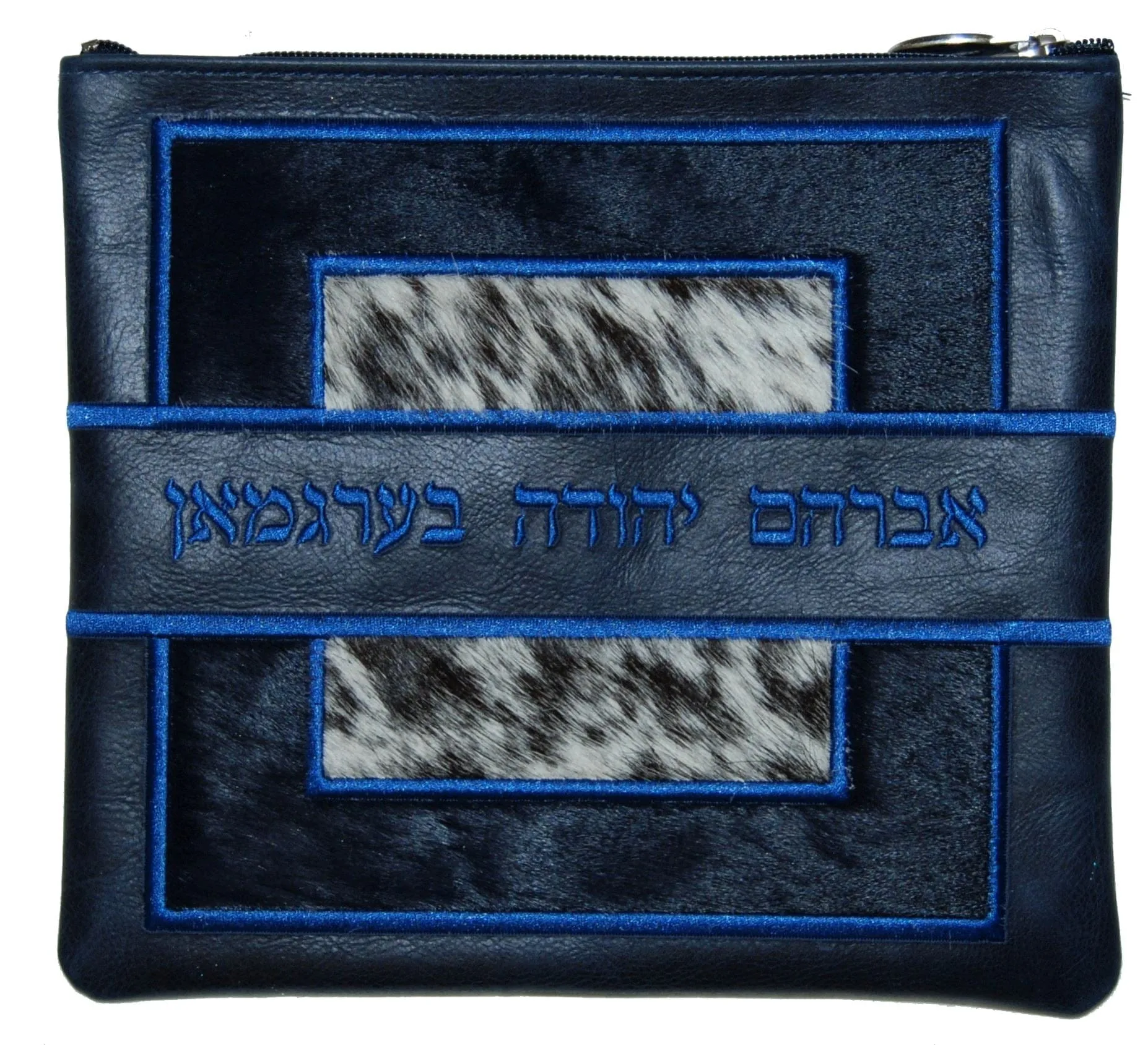 Square &amp; Rectangle Color block with Hair on Hide 585I-NV6