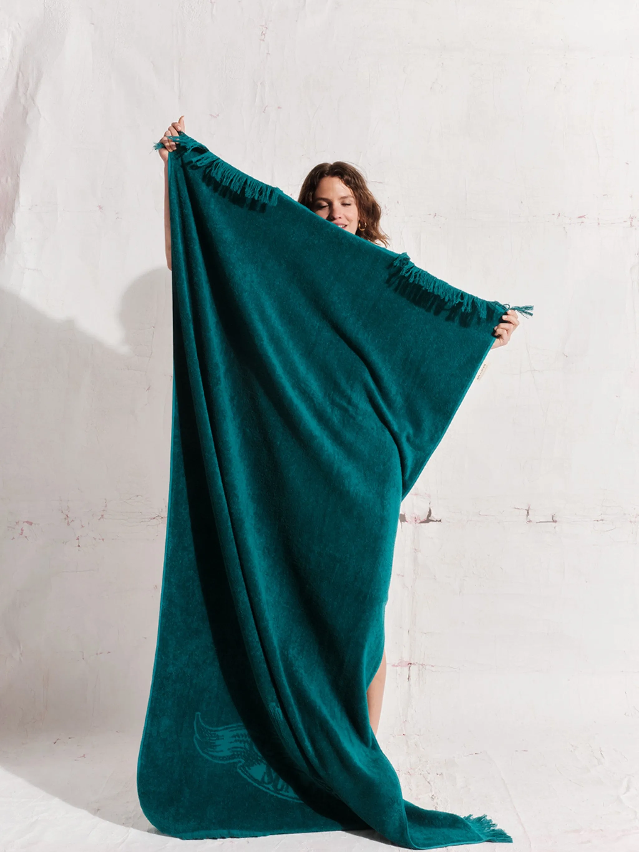 Teal | Monochrome Beach Towel