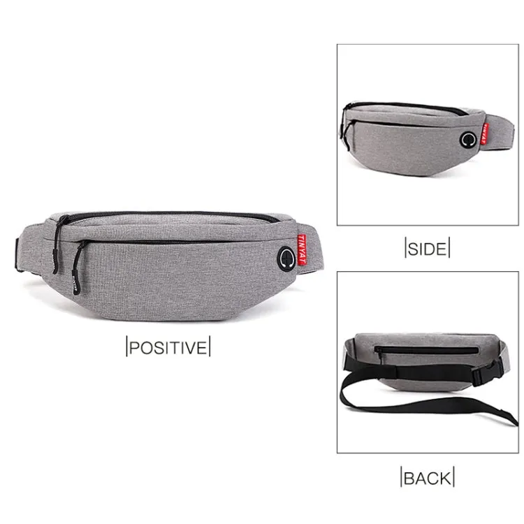 TINYAT T2003 Outdoor Sports Nylon Waterproof Mobile Phone Waist Bags(Light Blue)