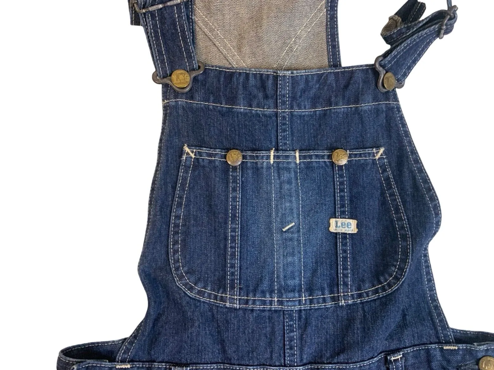 VTG LEE UNION MADE JAPANESE DARK DENIM DUNGAREES ROCKABILLY HOT ROD 32” W 27”L