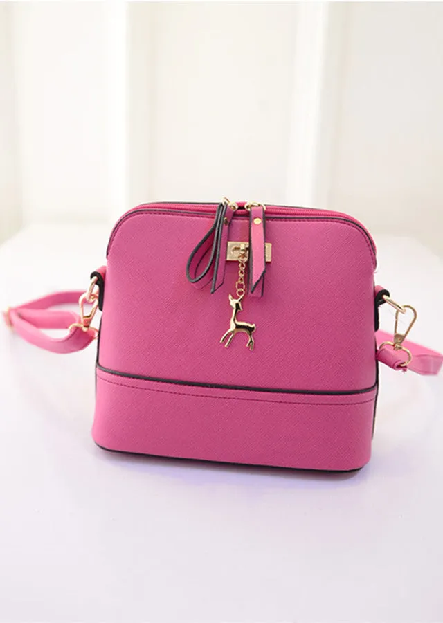 Women's messenger bags fashion vintage small Shell Pu Leather handbag new summer casual bag