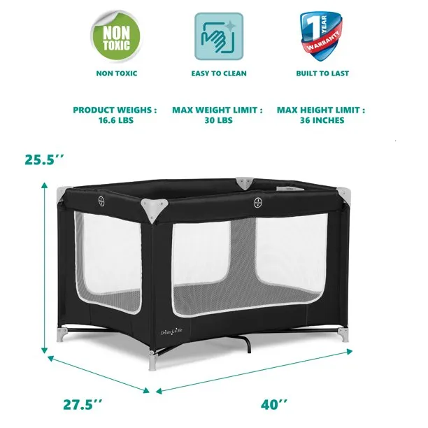 Zodiak Portable Playard - Black