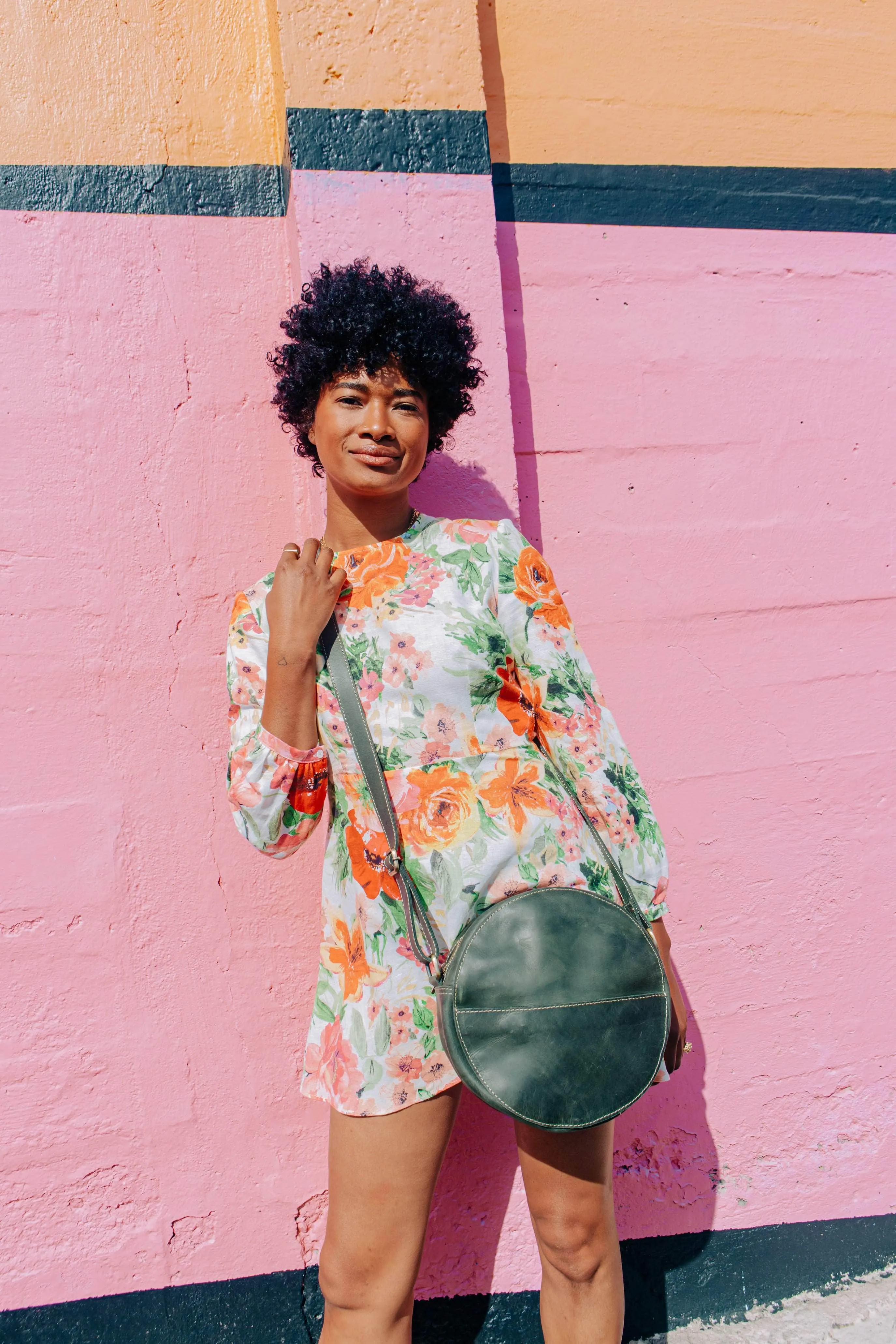 Zuri Circle Bag - Forest Green